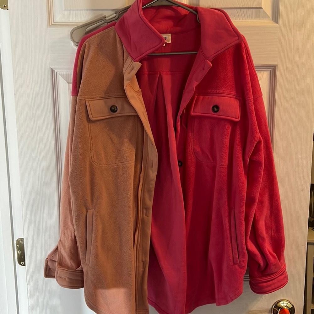 Fleece shacket